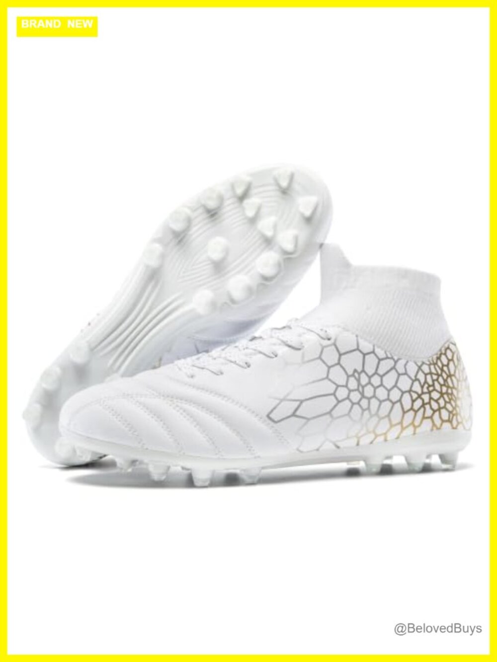 High-Top Slip-On Soccer Cleats Athletic Shoes Youth Men
